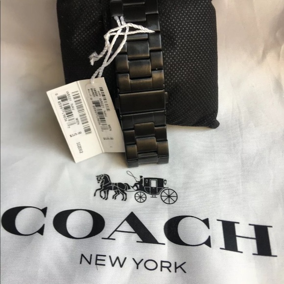 Coach Mens W5021 BARROW IONIZED PLATED  WATCH - Picture 6 of 8